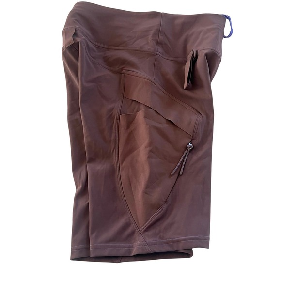 Lululemon Cargo Super High Rise Hiking Bike Shorts Women's 6 Dark Oxide Run Yoga - Picture 7 of 10
